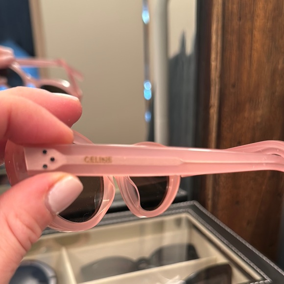 Celine Pink Oval Sunglasses - Picture 2 of 2